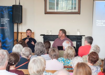 West Cork Literary Festival - Eoin Warner in conversation with Tim O’ Leary. Photo, Karlis Dzjamko.